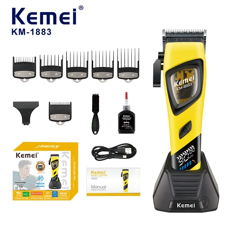 KEMEI KM-1883 ΕΠΑΓΓΕΛΜΑΤΙΚΗ ΕΠΑΝΑΦΟΡΤΙΖΟΜΕΝΗ ΚΟΥΡΕΥΤΙΚΗ ΜΗΧΑΝΗ ΡΟΖ