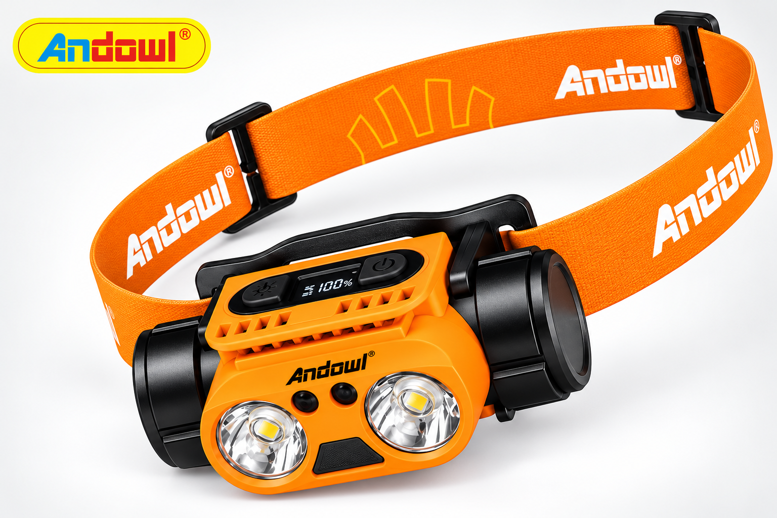 ANDOWL Q-D08 ΕΠΑΝΑΦΟΡΤΙΖΟΜΕΝΟΣ ΦΑΚΟΣ ΚΕΦΑΛΗΣ LED - Image 6