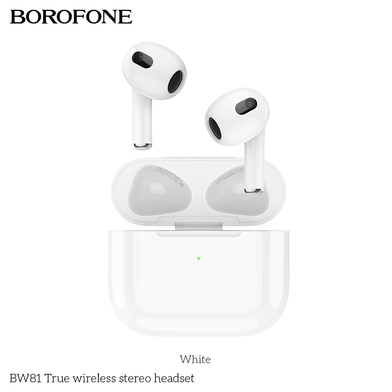 BOROFONE BW81 ΑΣΥΡΜΑΤΑ ΑΚΟΥΣΤΙΚΑ TWS BLUETOOTH ΛΕΥΚΑ - Image 3