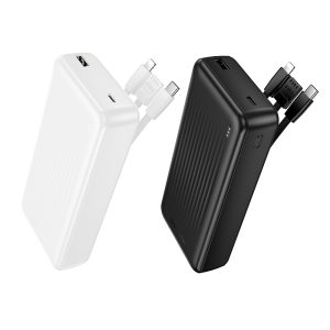 BOROFONE BJ79A POWER BANK 20000MAH ΜΕ 3 ΚΑΛΩΔΙΑ ΛΕΥΚΟ