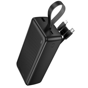 BOROFONE BJ79B POWER BANK 30000MAH ΜΕ 3 ΚΑΛΩΔΙΑ ΜΑΥΡΟ