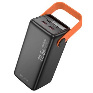 BOROFONE BJ66A POWER BANK 50000MAH 22.5W PD 20W ΜΑΥΡΟ