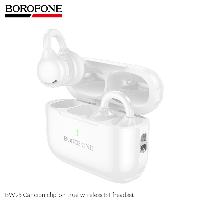 BOROFONE BW95 ΑΣΥΡΜΑΤΑ ΑΚΟΥΣΤΙΚΑ CLIP-ON TWS ΛΕΥΚΑ - Image 4