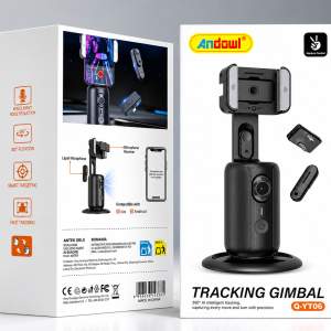 ANDOWL Q-YT06 ΒΑΣΗ ΚΙΝΗΤΟΥ 360° ΜΕ AI TRACKING ΚΑΙ ΜΙΚΡΟΦΩΝΟ